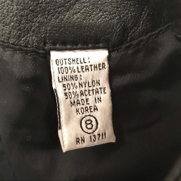 Evan Davies Vintage Black Leather Vest - Picture 4 of 5